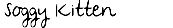 Soggy Kitten font preview